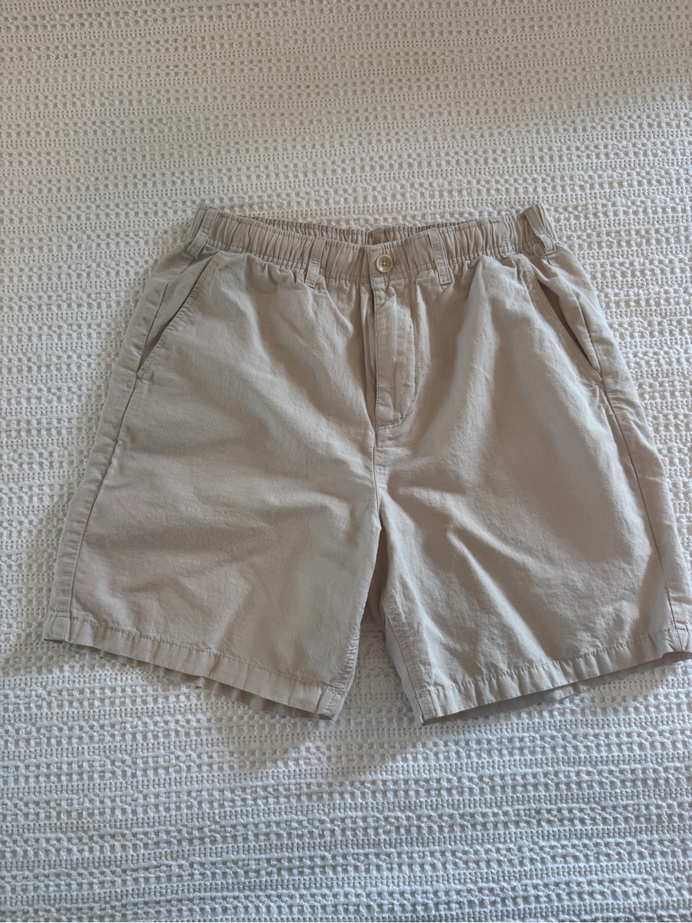 Gap Men’s Khaki Pull-On Chino Shorts Elastic Waist Size Small